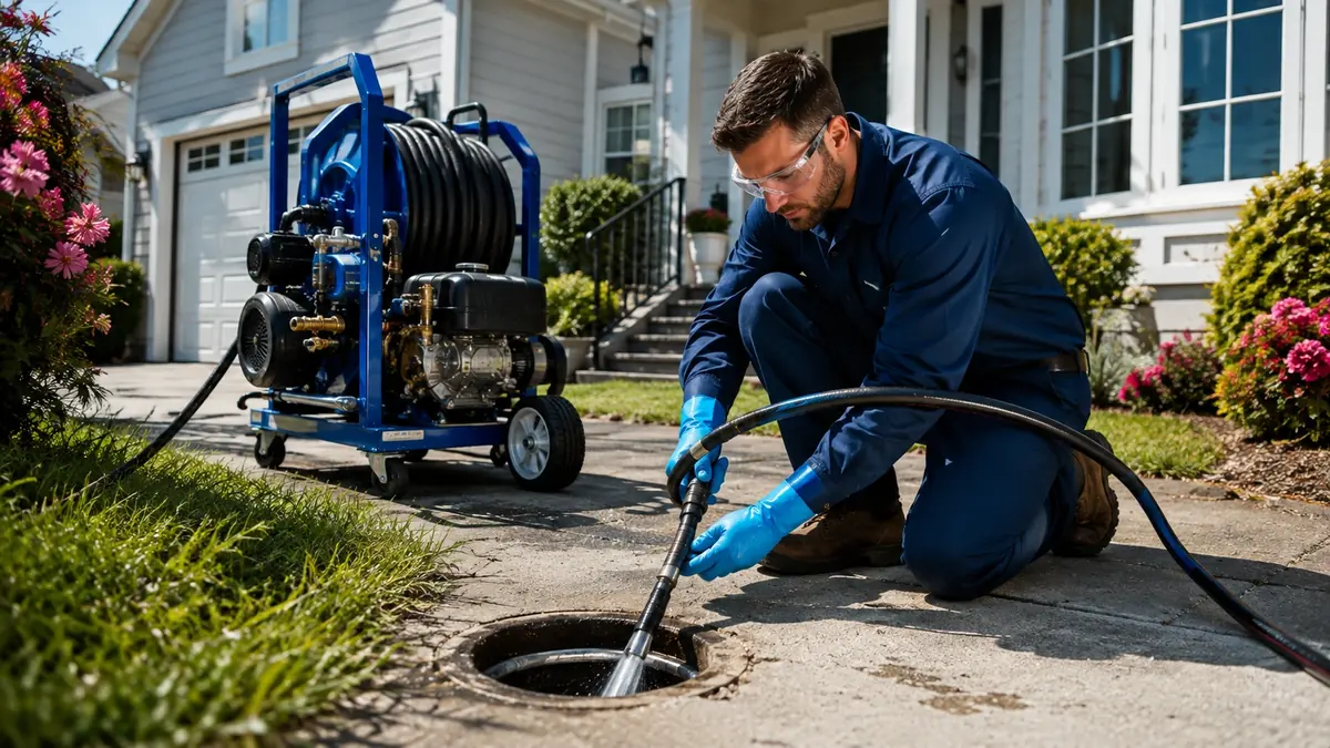 Residential Hydro Jet Drain Cleaning in Encino